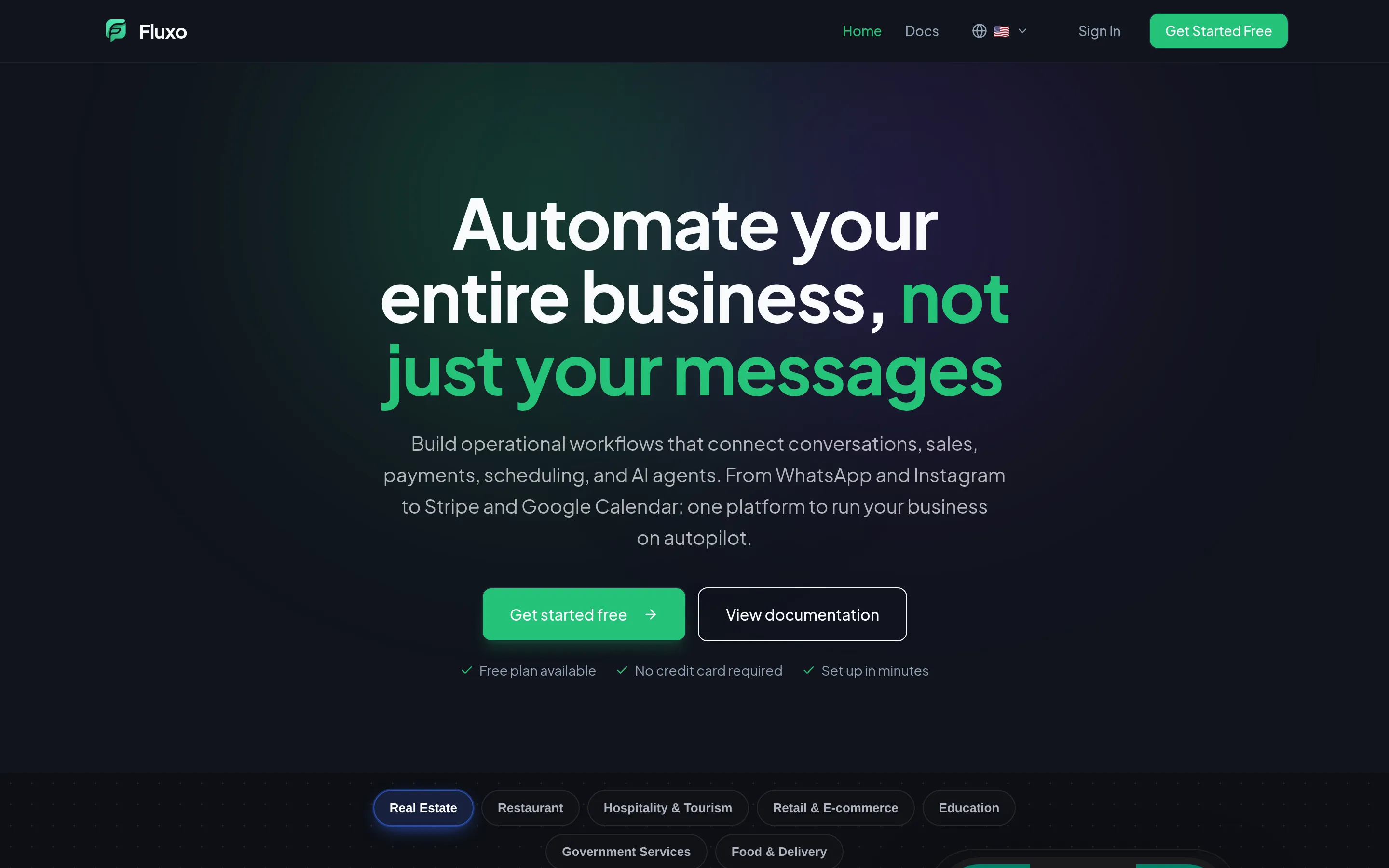 Fluxo — Automatiza todo tu negocio con IA.