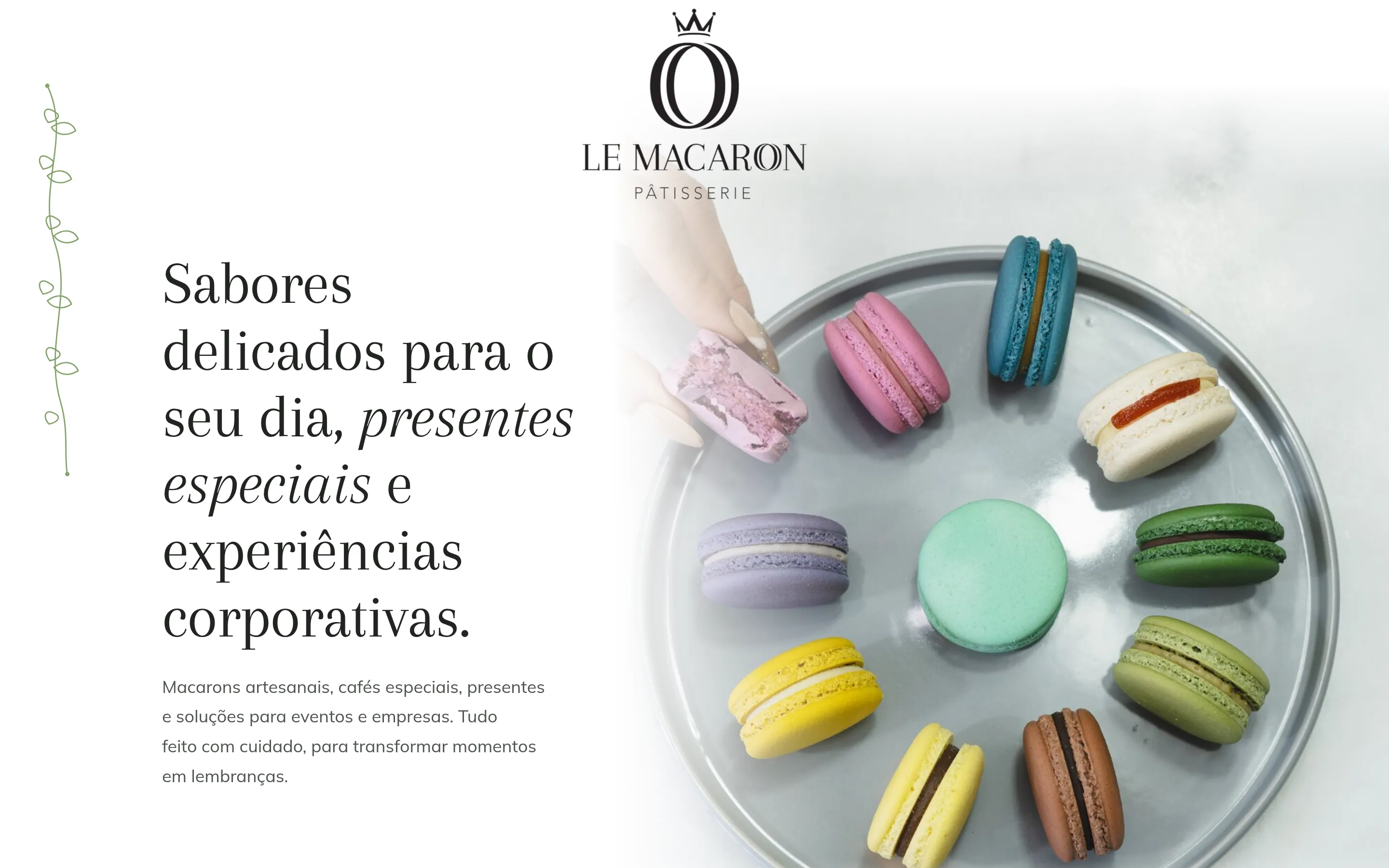 Diseñamos y construimos la presencia digital de Le Macaron, una marca brasileña de repostería fina. Rápido, elegante y fiel a su identidad.